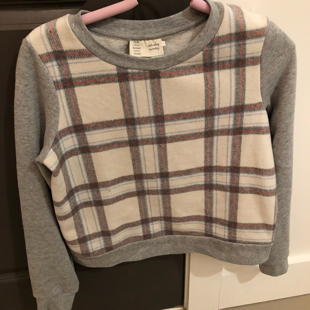 J.Crew (Saturday Sunday) - Grey base sweater